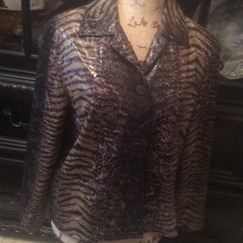 Vintage Snake Pattern Jacket